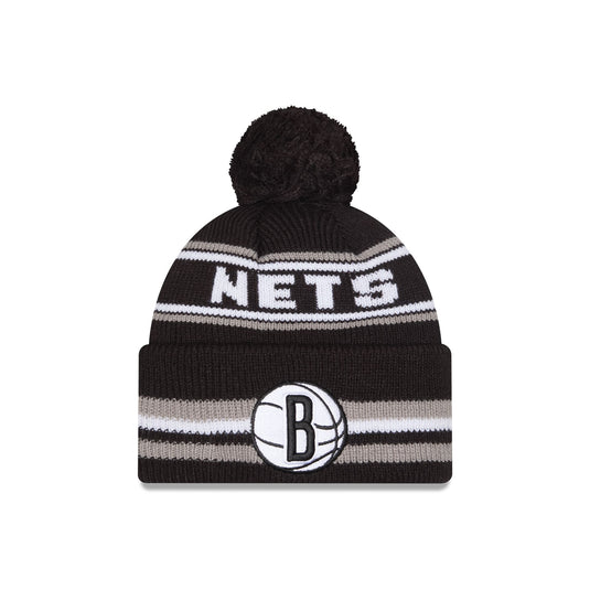 Brooklyn Nets Classic Pom Knit Hat - New Era Cap