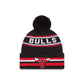 Chicago Bulls Classic Pom Knit Hat