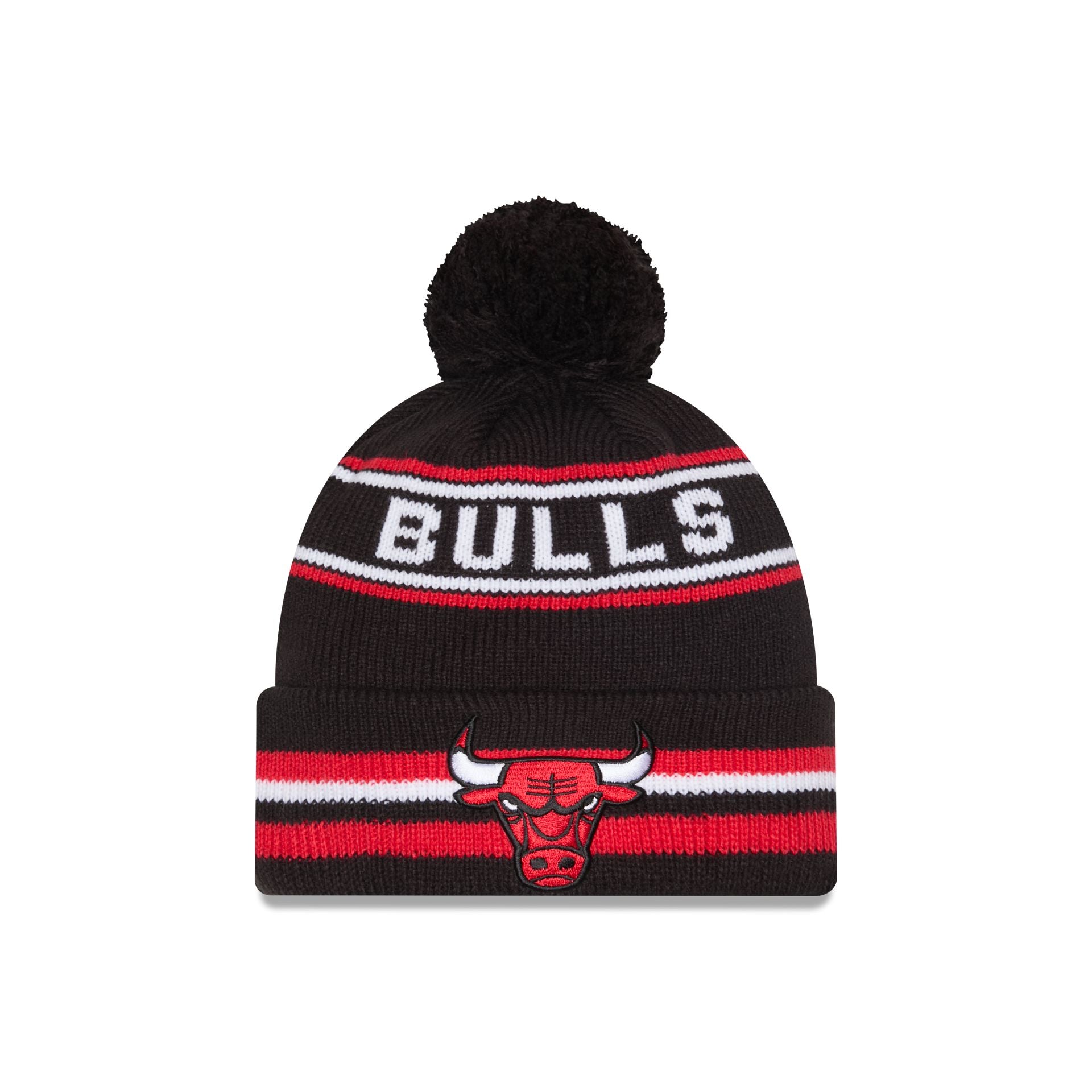 Chicago Bulls Classic Pom Knit Hat