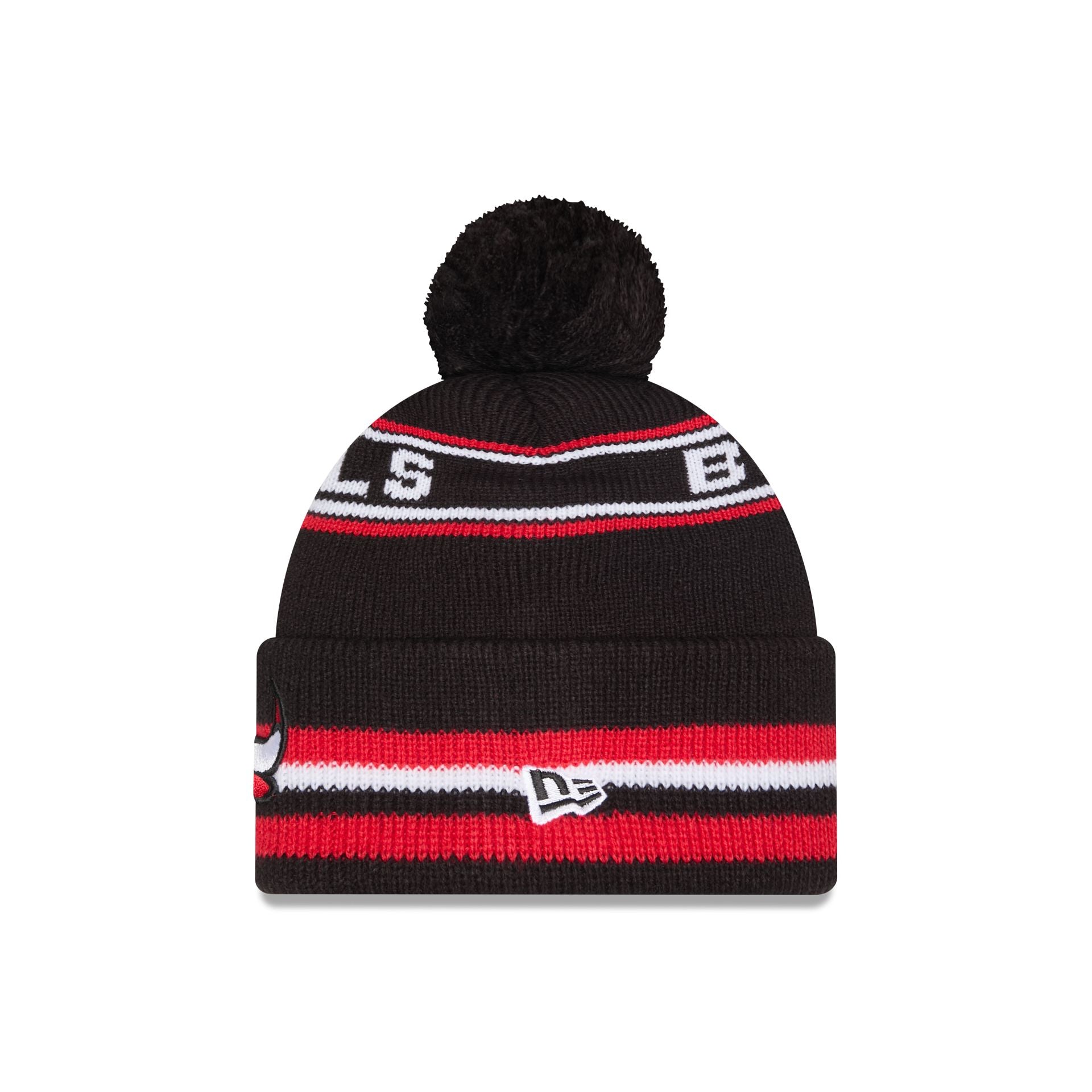 Chicago Bulls Classic Pom Knit Hat