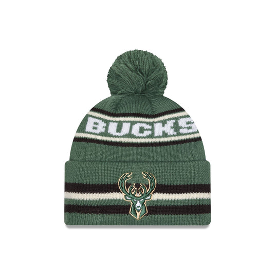 Milwaukee Bucks Classic Pom Knit Hat - New Era Cap