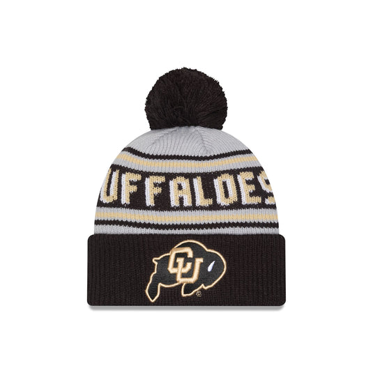 Colorado Buffaloes Classic Pom Knit Hat - New Era Cap
