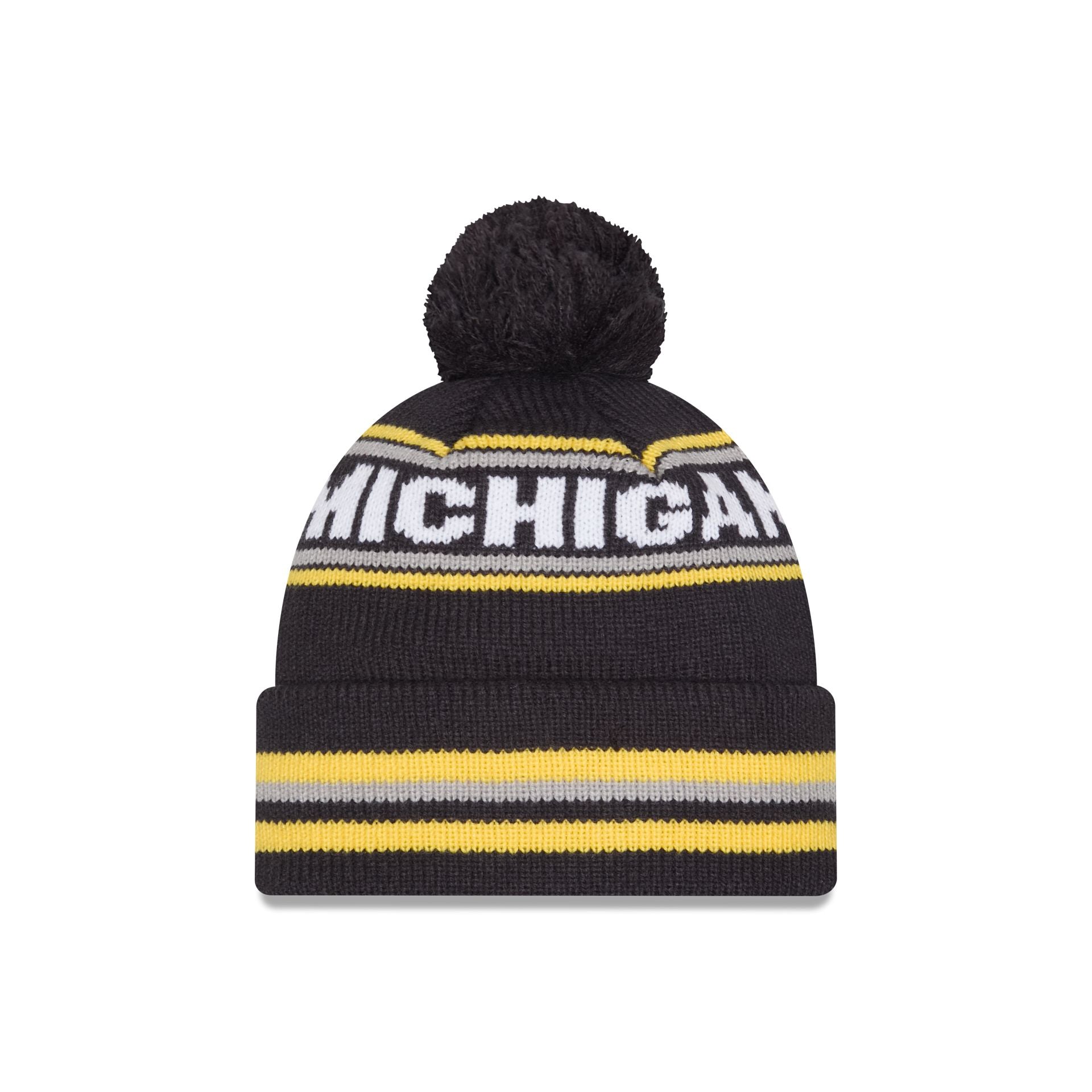 Michigan Wolverines Classic Pom Knit Hat