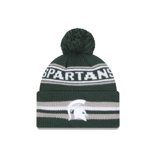 Michigan State Spartans Classic Pom Knit Hat - New Era Cap