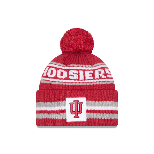 Indiana Hoosiers Classic Pom Knit Hat - New Era Cap