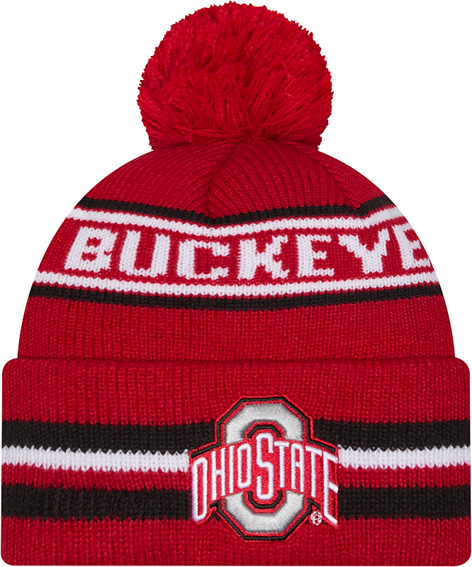 Ohio State Buckeyes Classic Pom Knit Hat