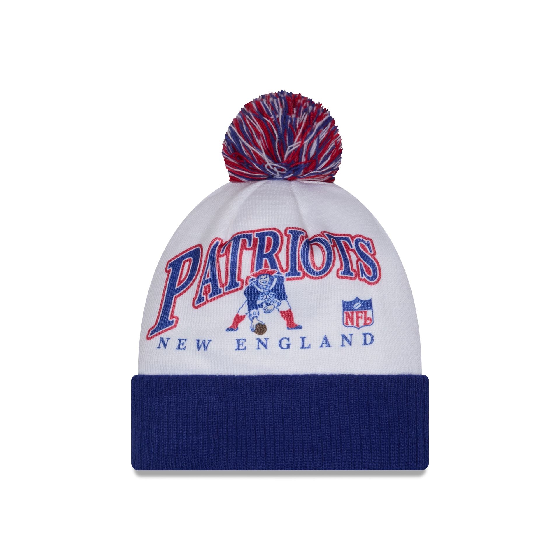 New England Patriots Spirit Pom Knit Hat
