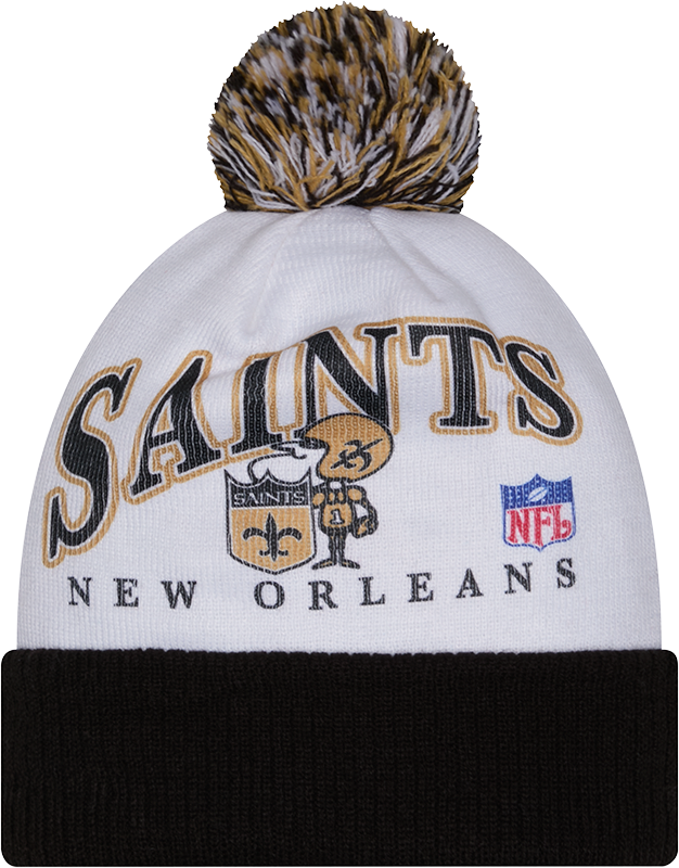 New Orleans Saints Spirit Pom Knit Hat