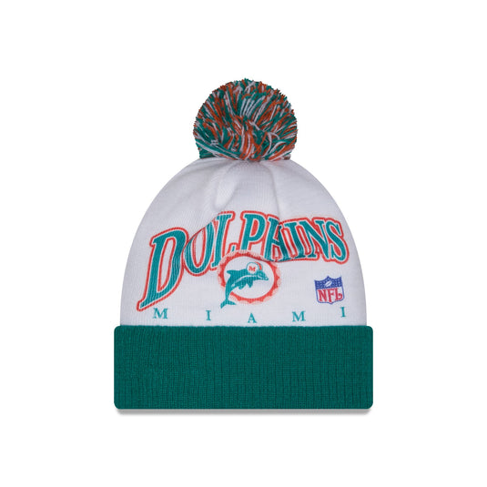Miami Dolphins Spirit Pom Knit Hat - New Era Cap