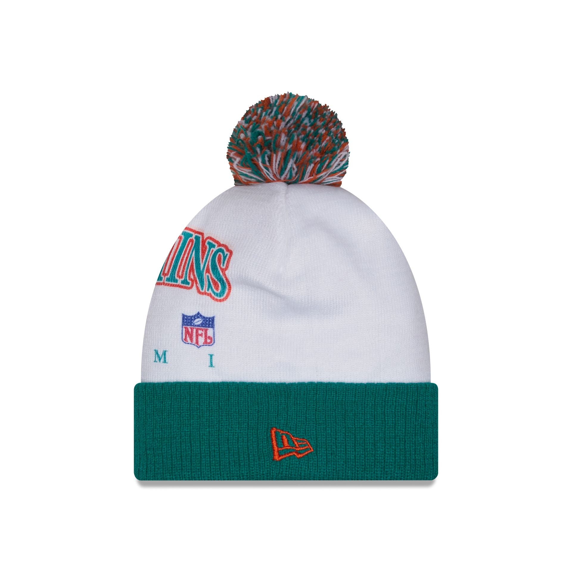 Miami Dolphins Spirit Pom Knit Hat