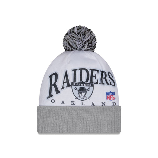 Las Vegas Raiders Spirit Pom Knit Hat - New Era Cap
