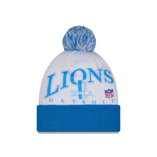 Detroit Lions Spirit Pom Knit Hat - New Era Cap