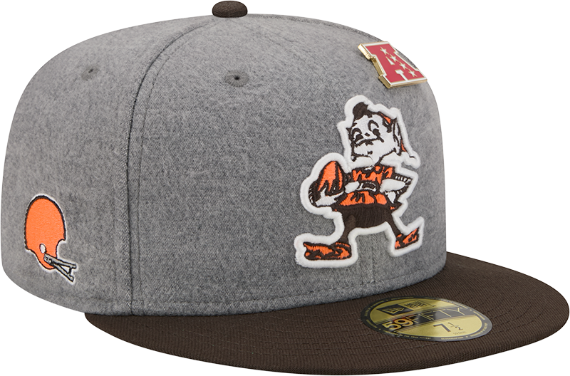 Cleveland Browns Heather Gray Wool 59FIFTY Fitted Hat