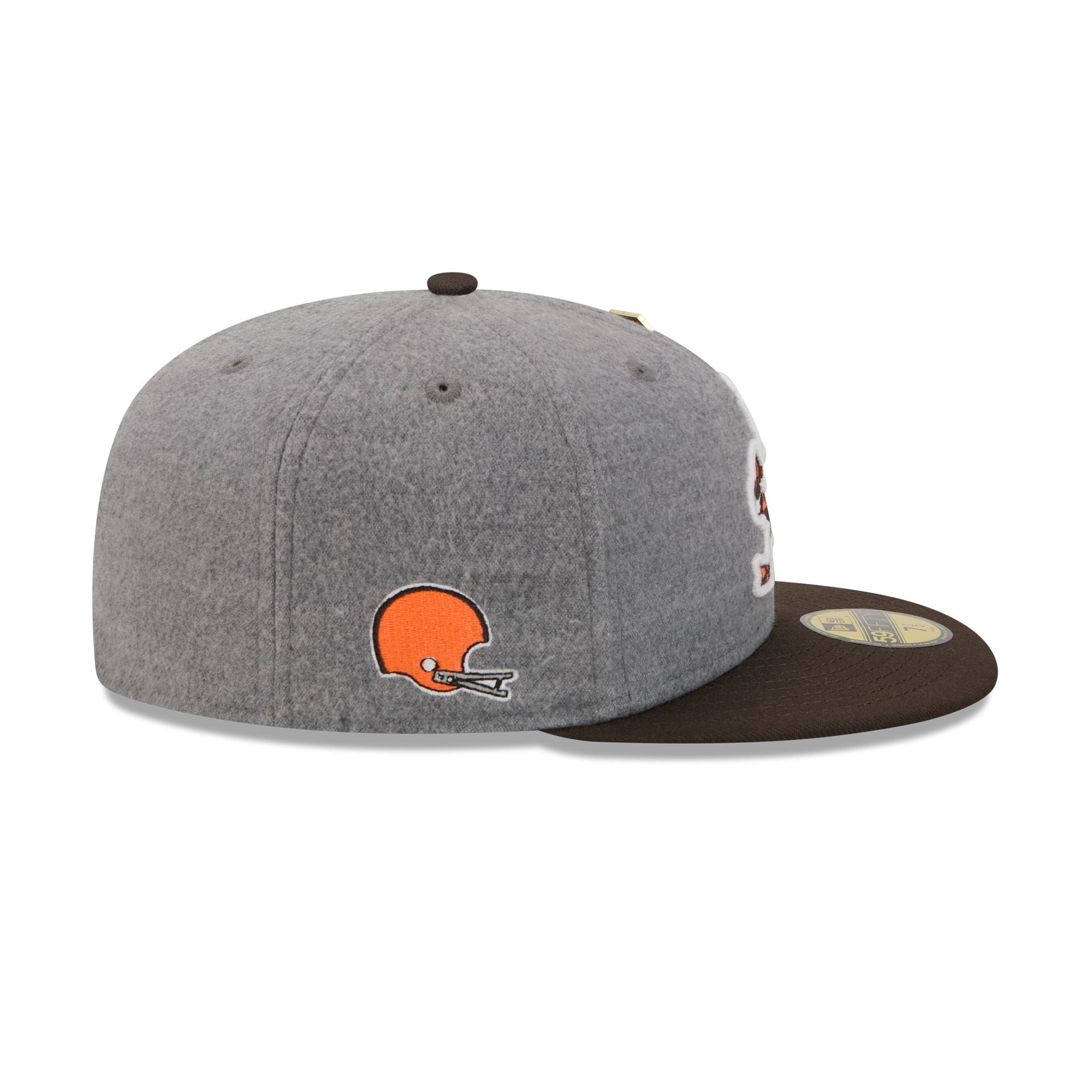 Cleveland Browns Heather Gray Wool 59FIFTY Fitted Hat – New Era Cap