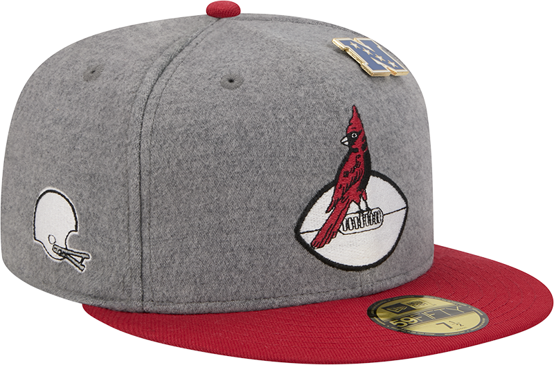 Arizona Cardinals Heather Gray Wool 59FIFTY Fitted Hat