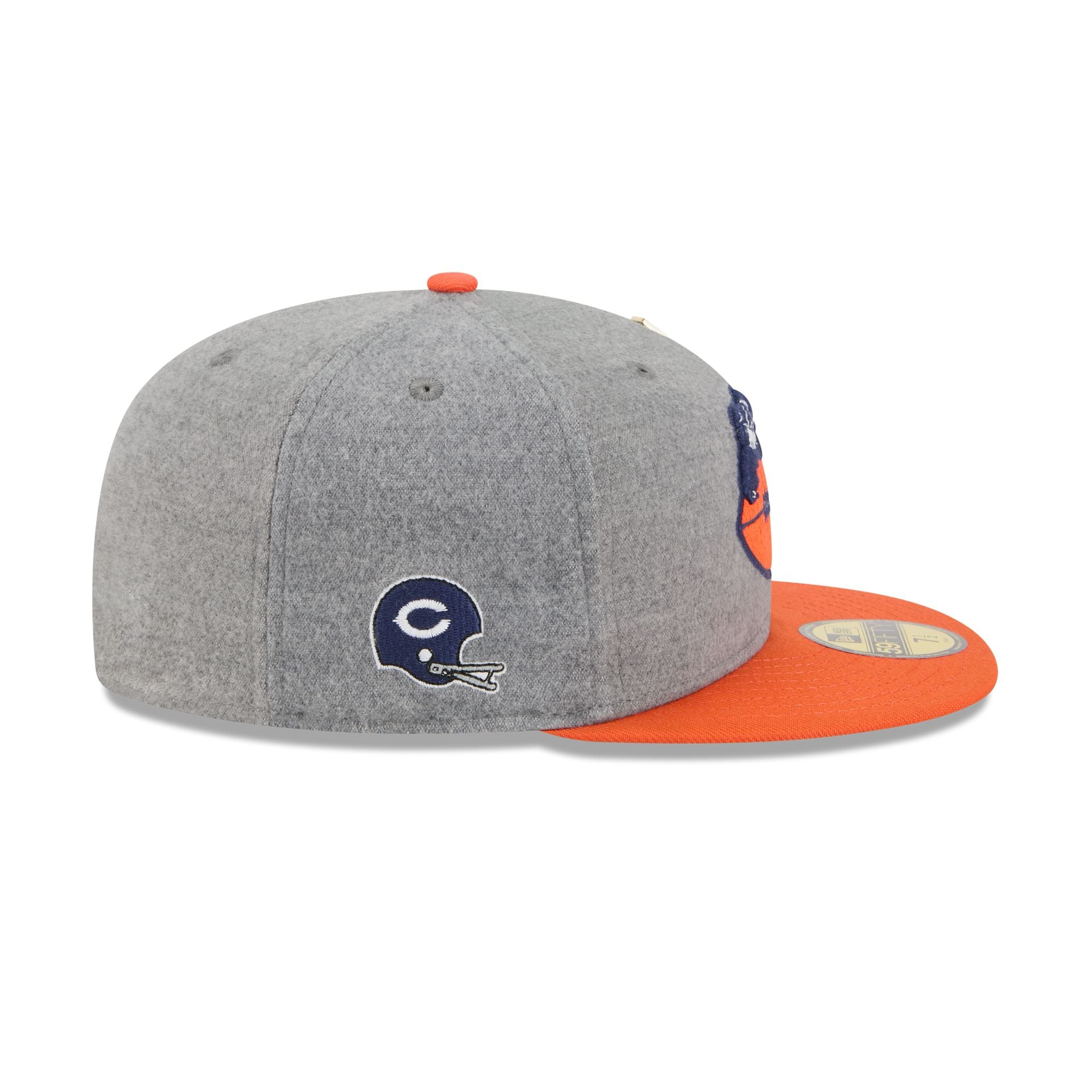 Chicago Bears Heather Gray Wool 59FIFTY Fitted Hat