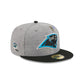 Carolina Panthers Heather Gray Wool 59FIFTY Fitted Hat
