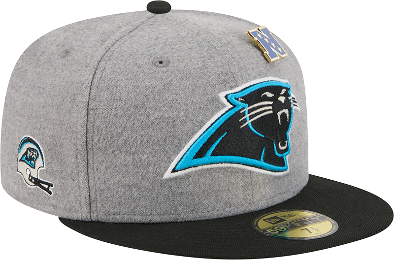 Carolina Panthers Heather Gray Wool 59FIFTY Fitted Hat