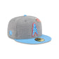 Oilers Heather Gray Wool 59FIFTY Fitted Hat