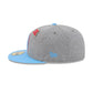 Oilers Heather Gray Wool 59FIFTY Fitted Hat