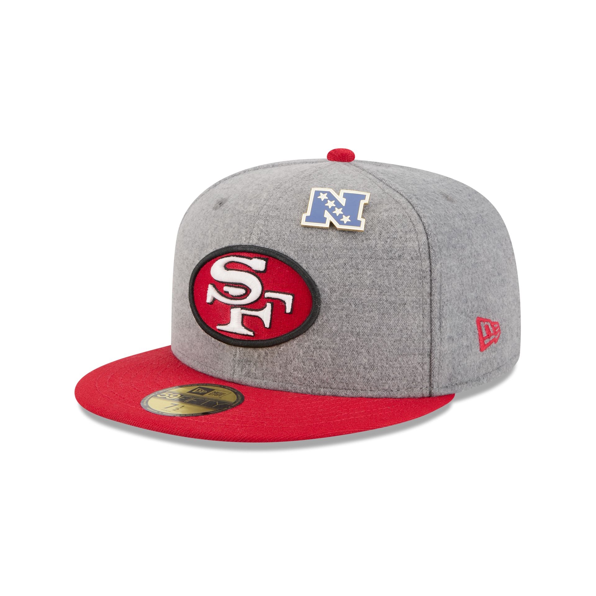 San Francisco 49ers Heather Gray Wool 59FIFTY Fitted Hat
