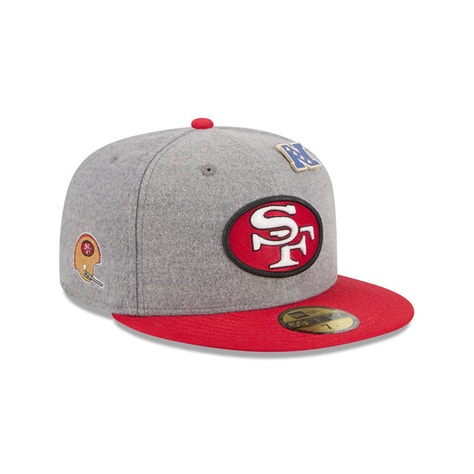 San Francisco 49ers Heather Gray Wool 59FIFTY Fitted Hat - New Era Cap