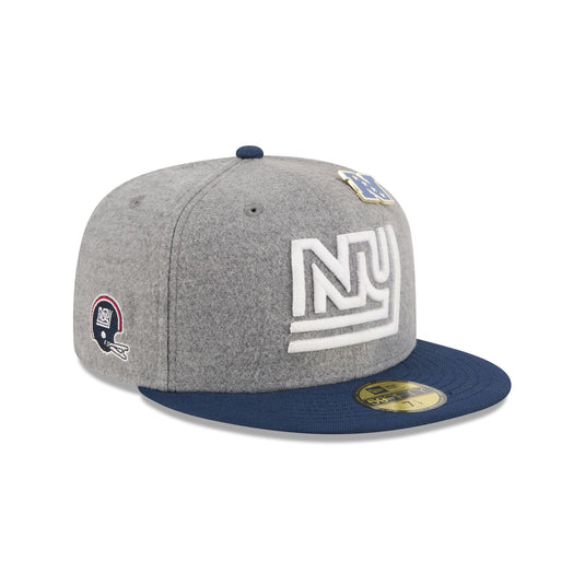 New York Giants Heather Gray Wool 59FIFTY Fitted Hat - New Era Cap
