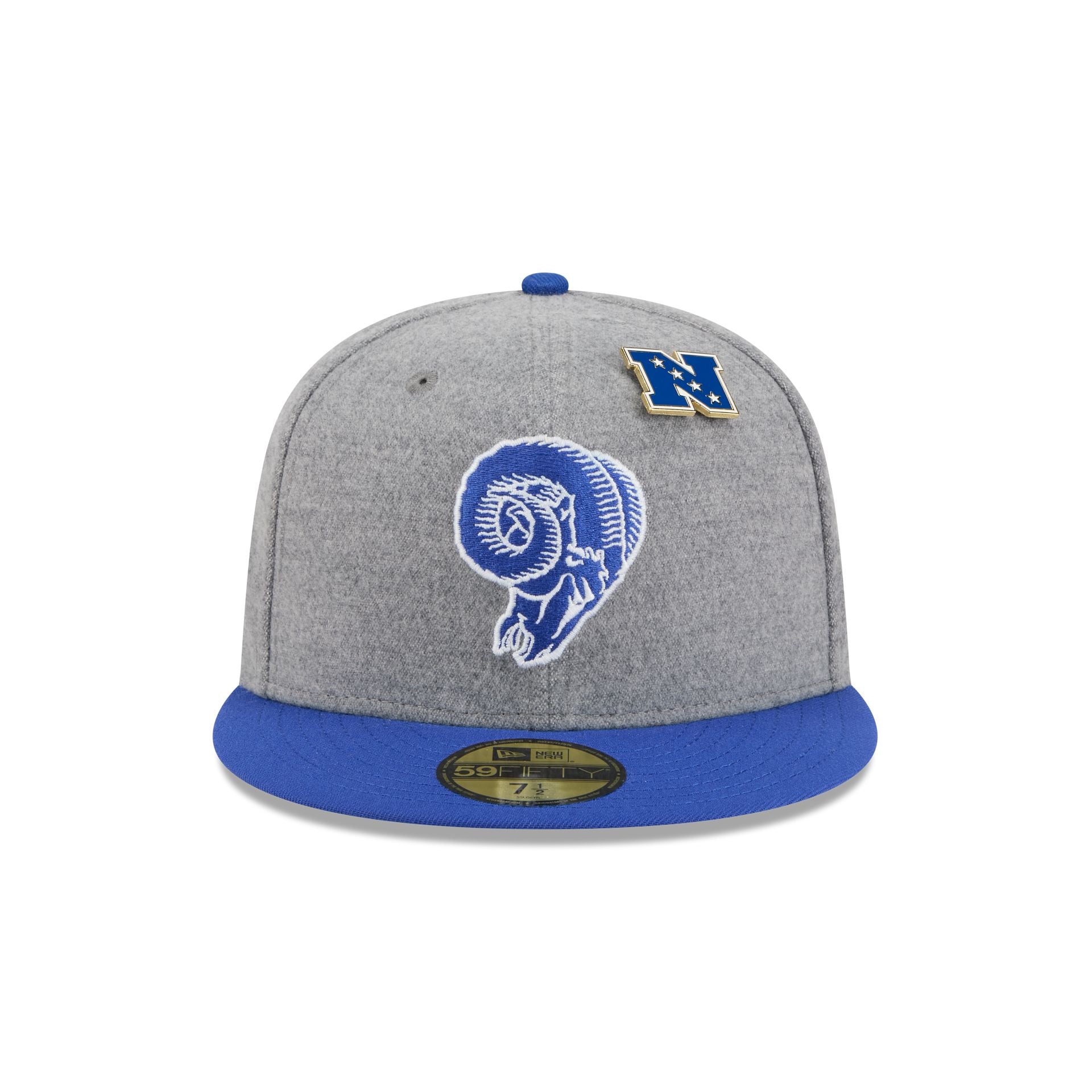 Los Angeles Rams Heather Gray Wool 59FIFTY Fitted Hat