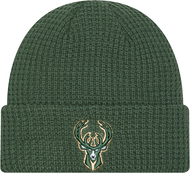 Milwaukee Bucks Waffle Stitch Knit Beanie Hat