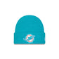 Miami Dolphins Waffle Stitch Knit Beanie Hat