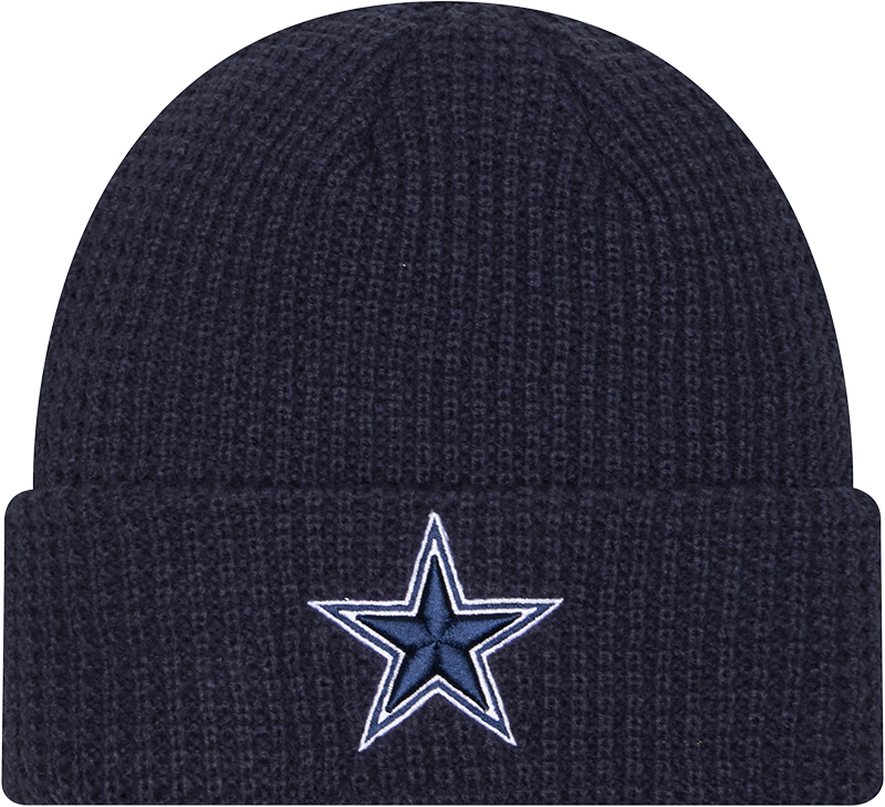 Dallas Cowboys Waffle Stitch Knit Beanie Hat