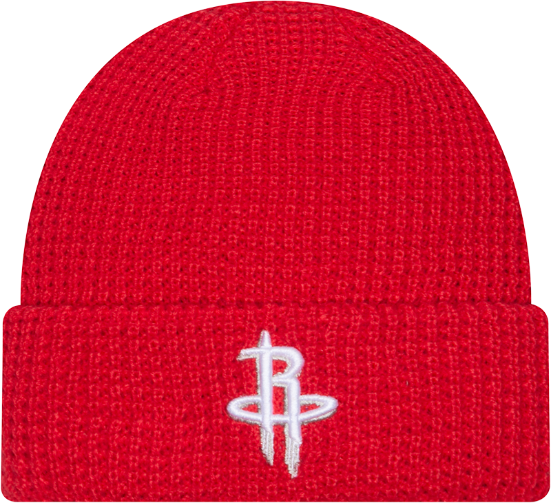 Houston Rockets Waffle Stitch Knit Beanie Hat