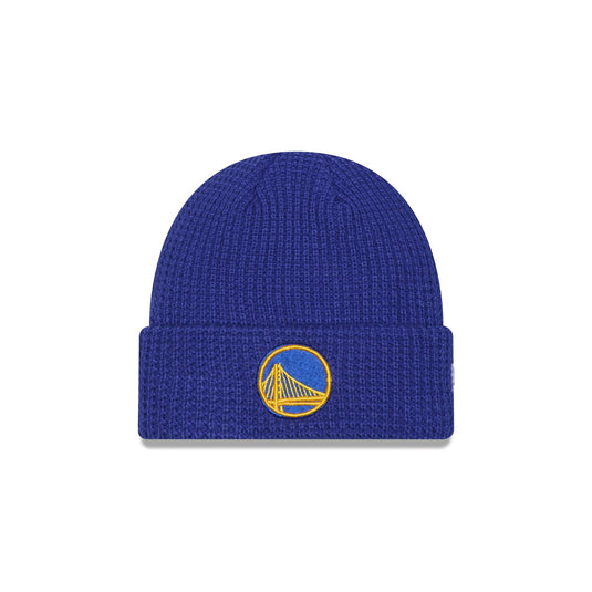 Golden State Warriors Waffle Stitch Knit Beanie Hat - New Era Cap