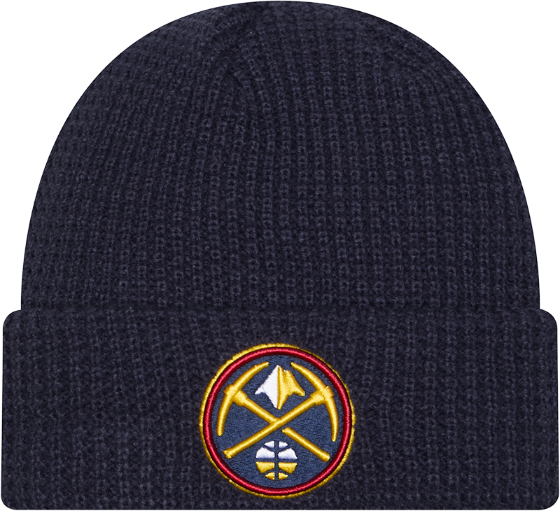 Denver Nuggets Waffle Stitch Knit Beanie Hat