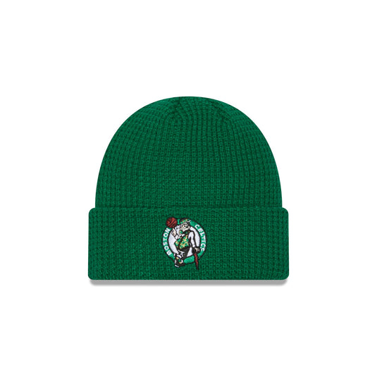 Boston Celtics Waffle Stitch Knit Beanie Hat - New Era Cap