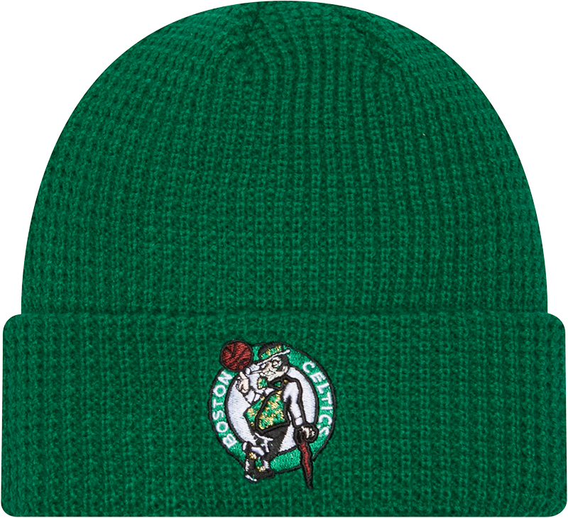 Boston Celtics Waffle Stitch Knit Beanie Hat