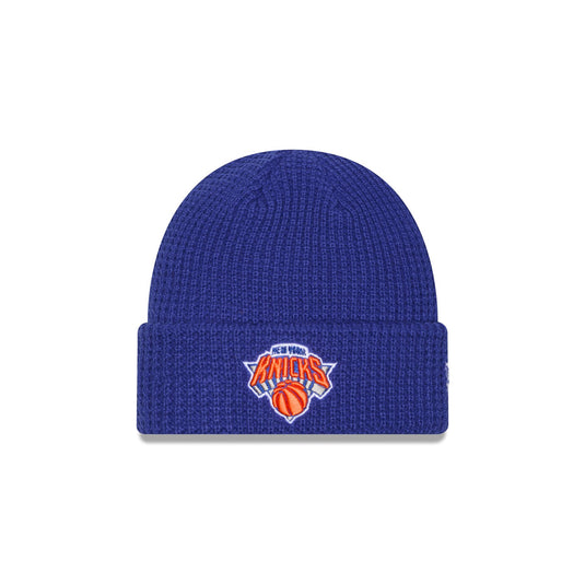 New York Knicks Waffle Stitch Knit Beanie Hat - New Era Cap