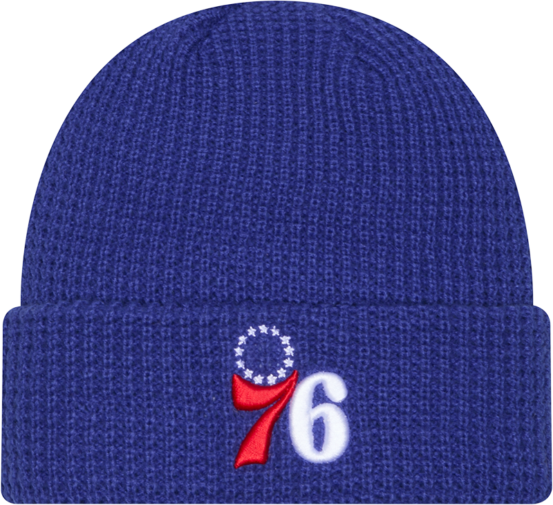 Philadelphia 76ers Waffle Stitch Knit Beanie Hat