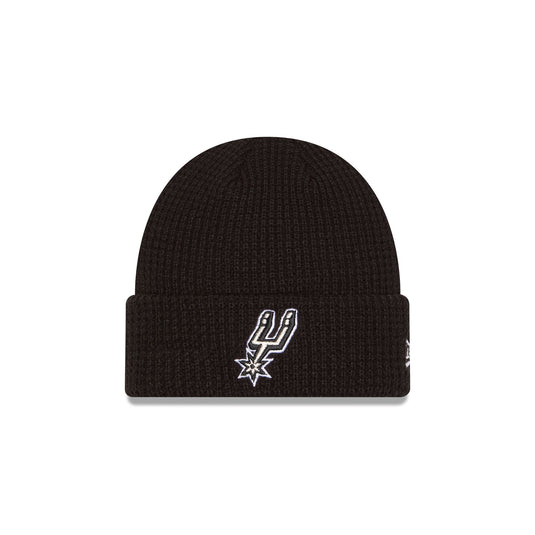 San Antonio Spurs Waffle Stitch Knit Beanie Hat - New Era Cap