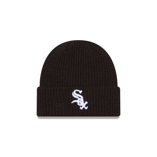 Chicago White Sox Waffle Stitch Knit Beanie Hat - New Era Cap