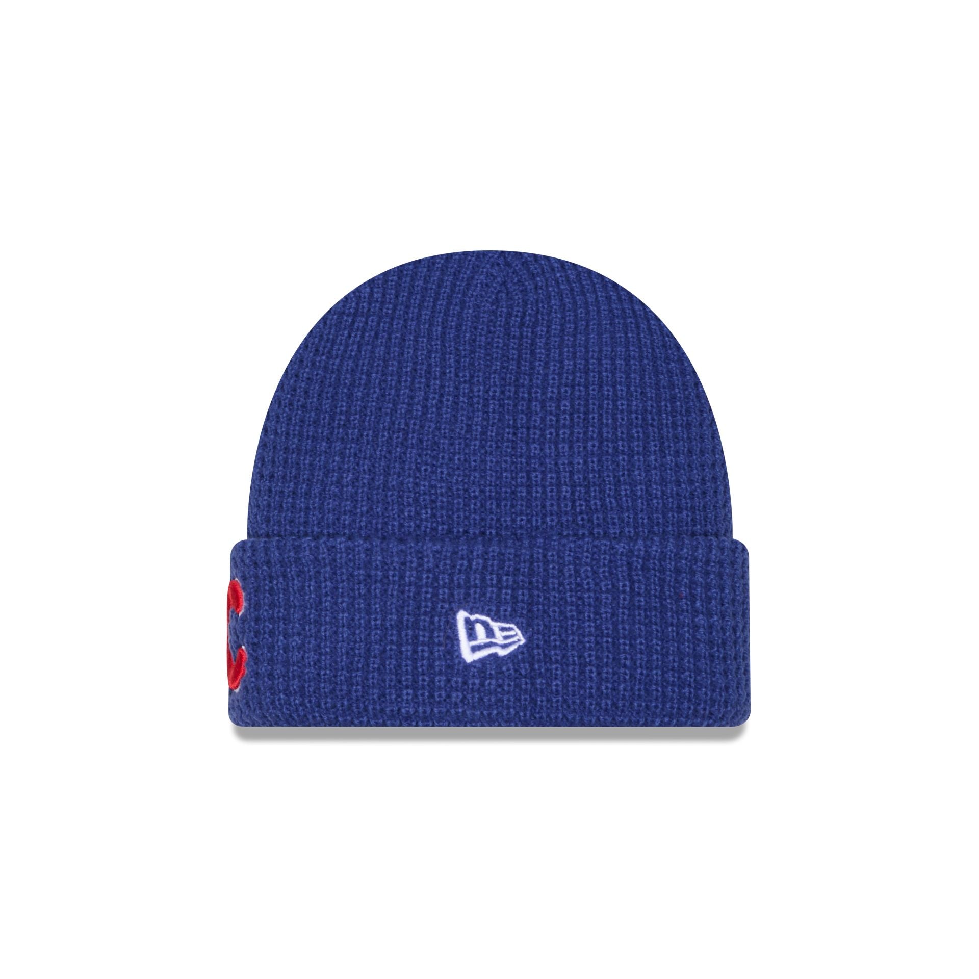 Chicago Cubs Waffle Stitch Knit Beanie Hat