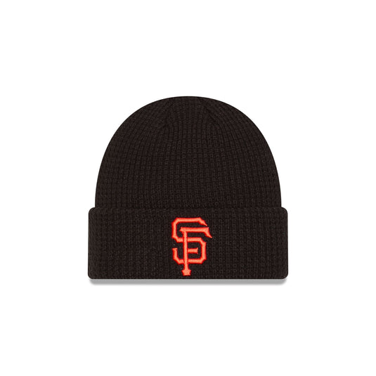 San Francisco Giants Waffle Stitch Knit Beanie Hat - New Era Cap