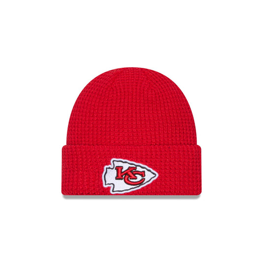 Kansas City Chiefs Waffle Stitch Knit Beanie Hat - New Era Cap