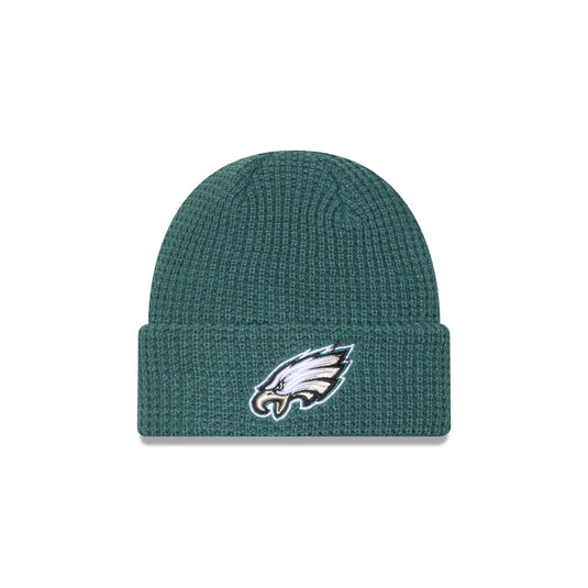Philadelphia Eagles Waffle Stitch Knit Beanie Hat - New Era Cap