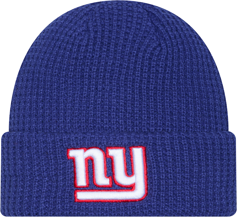 New York Giants Waffle Stitch Knit Beanie Hat