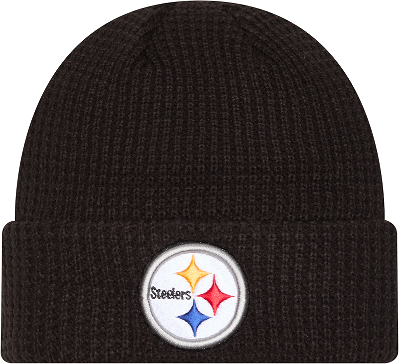 Pittsburgh Steelers Waffle Stitch Knit Beanie Hat