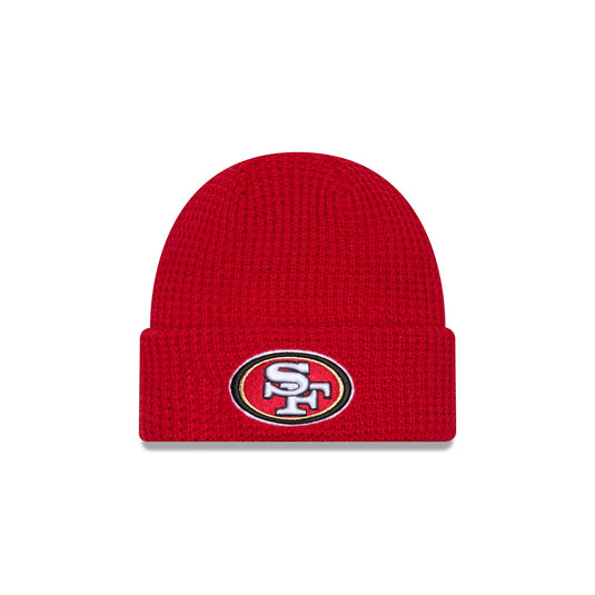 San Francisco 49ers Waffle Stitch Knit Beanie Hat - New Era Cap