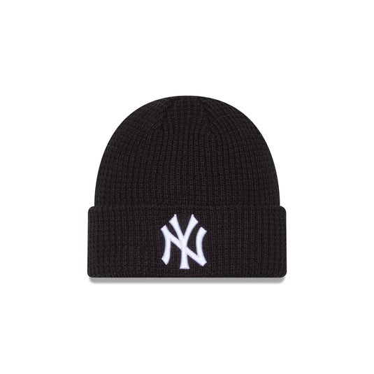 New York Yankees Waffle Stitch Knit Beanie Hat - New Era Cap