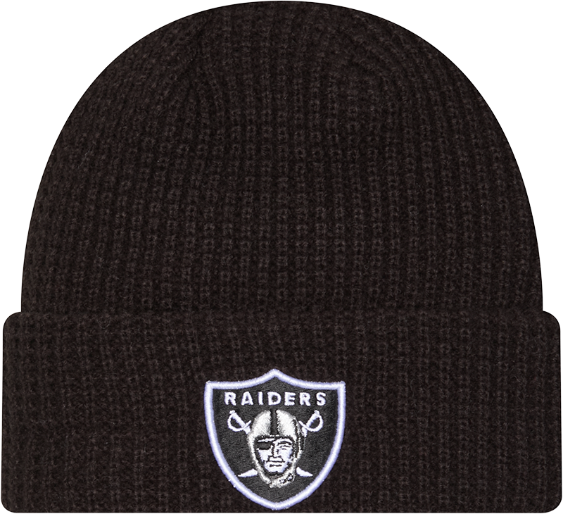Las Vegas Raiders Waffle Stitch Knit Beanie Hat