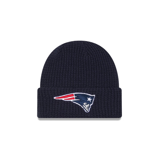 New England Patriots Waffle Stitch Knit Beanie Hat - New Era Cap